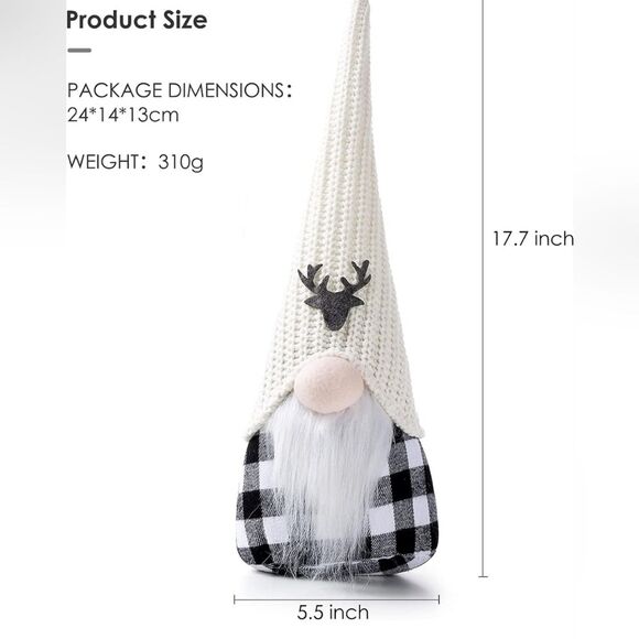 Senjie Hand Made Christmas Gnome - Picture 4 of 6